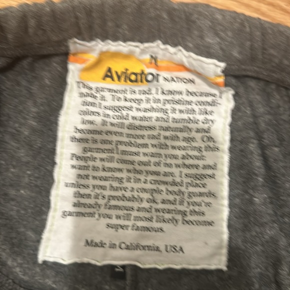 Aviator Nation NYC Sweatpants - Heather Grey - Picture 5 of 5